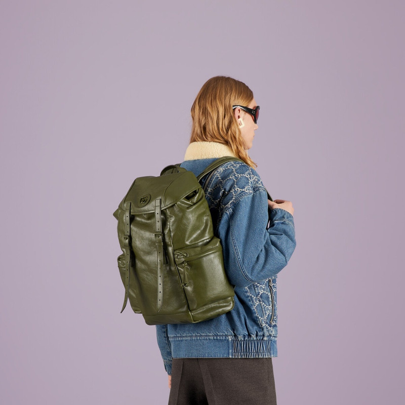 Backpack with tonal Double G 3