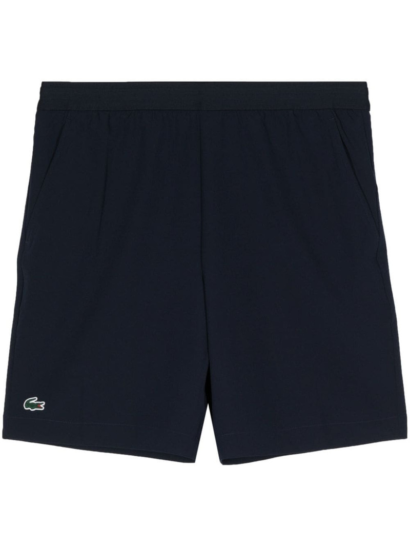 logo-embroidered track shorts 1