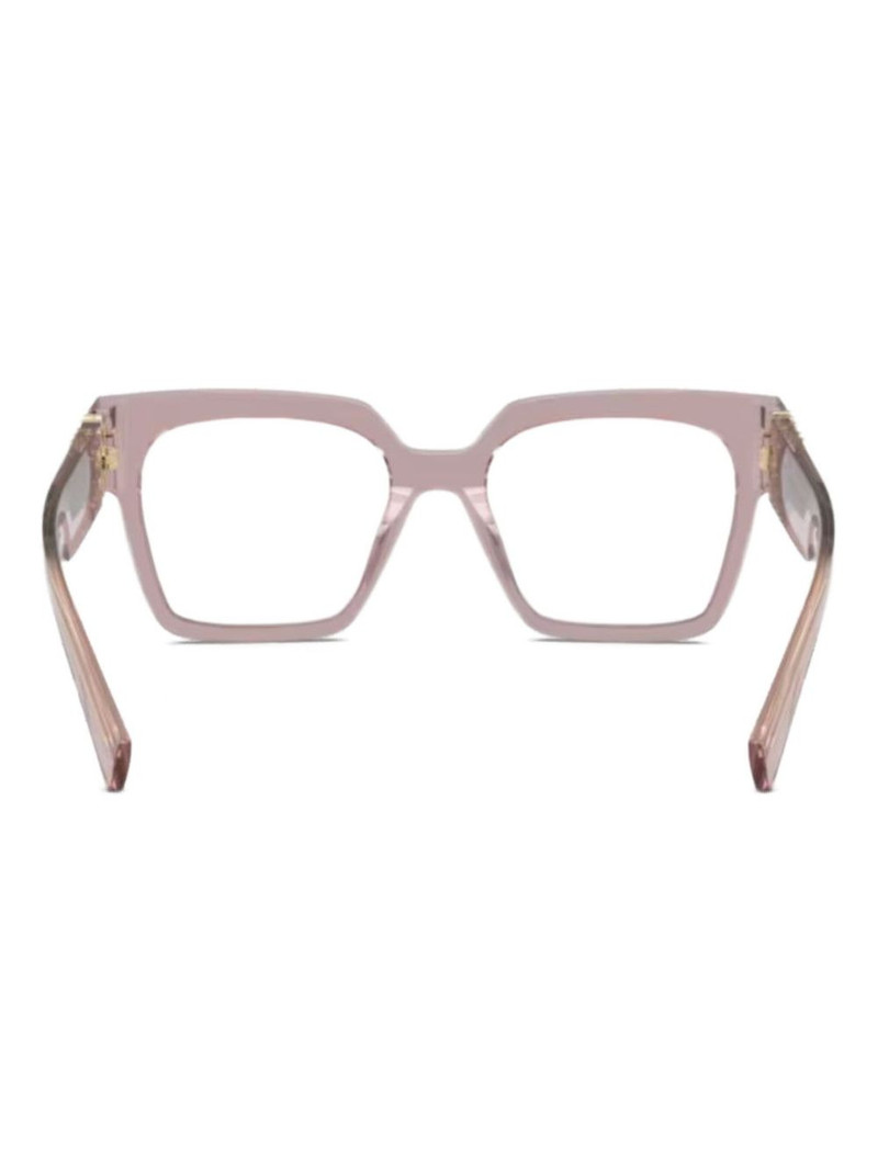 Miu Miu logo square-frame glasses outlook