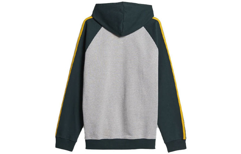 adidas Men's adidas originals x NOAH Crossover 3-stripes Logo Printing Colorblock Pullover Green HC4305 outlook