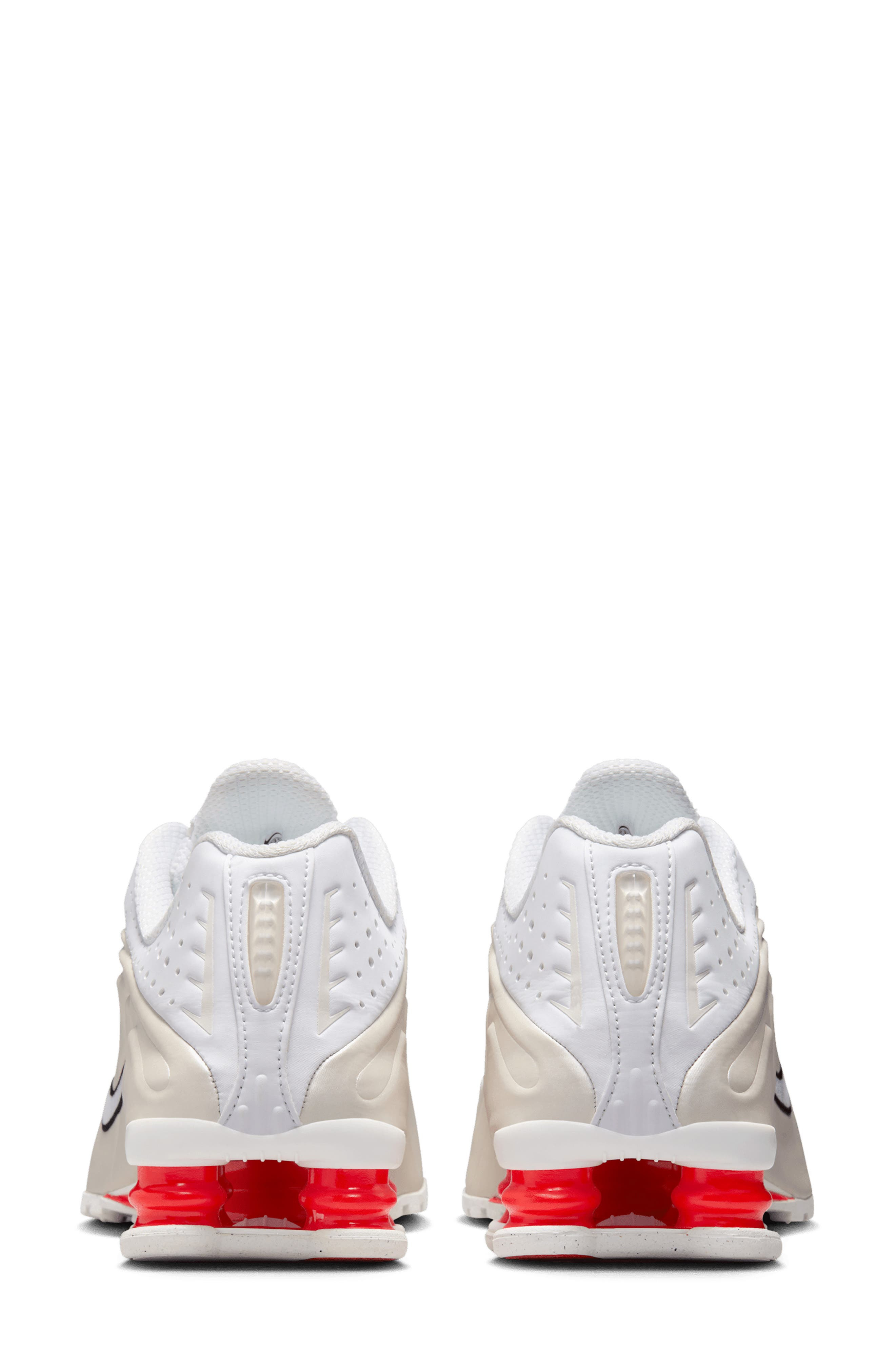Nike Shox R4 Sneaker in White/Phantom/Red/White at Nordstrom - 5