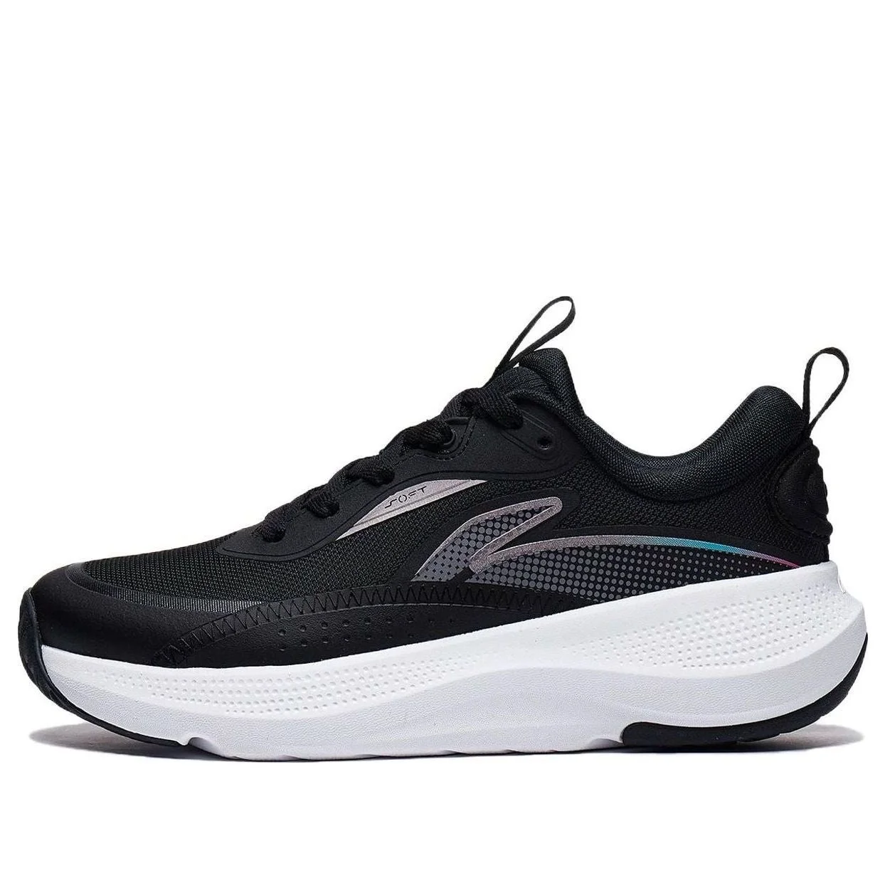 (WMNS) Li-Ning Soft Element 'Black White' AGLT180-1 - 1