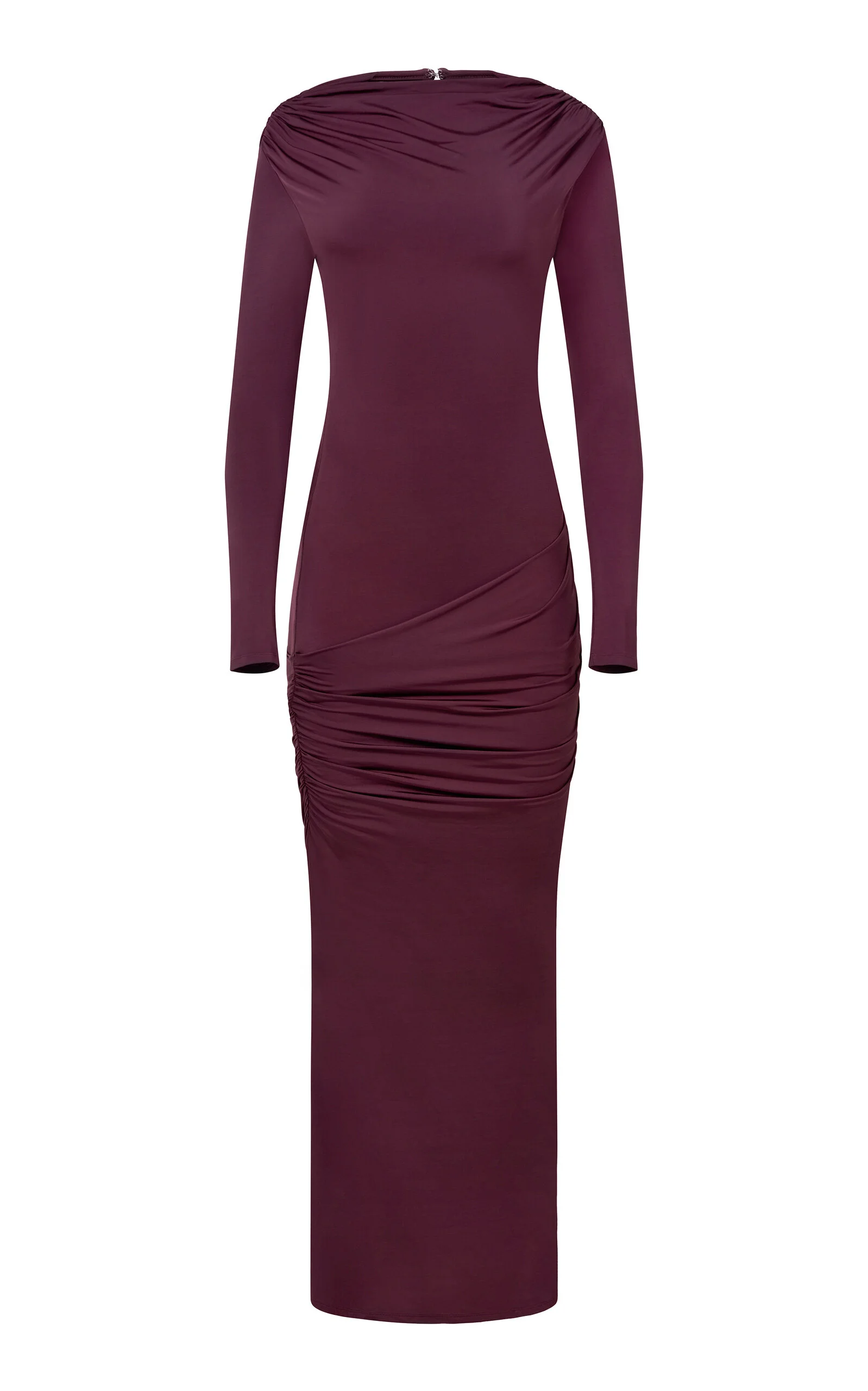 Draped Jersey Dress brown - 1