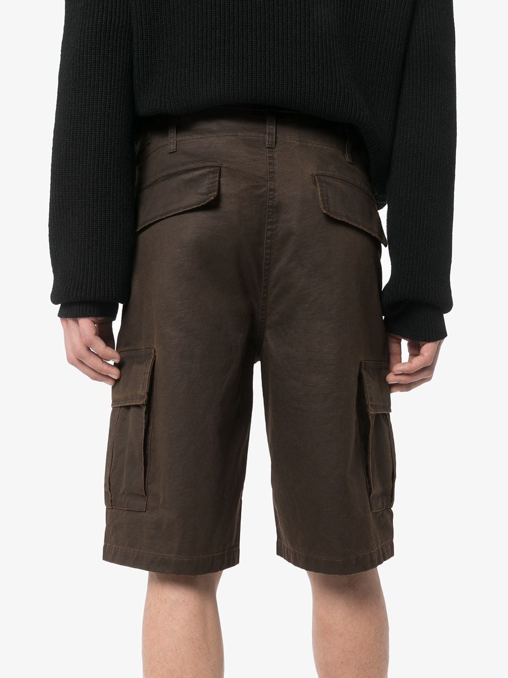 wide-leg cargo shorts - 3