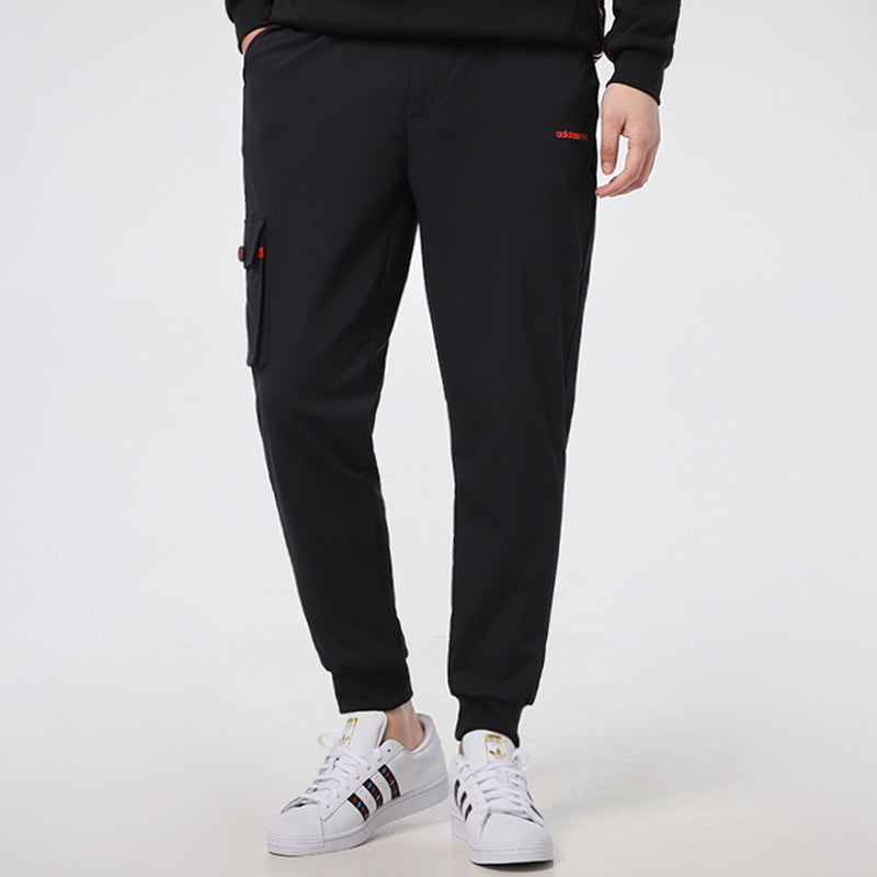 adidas neo Running Training Cozy Breathable Casual Woven Sports Pants Black GP4845 - 3