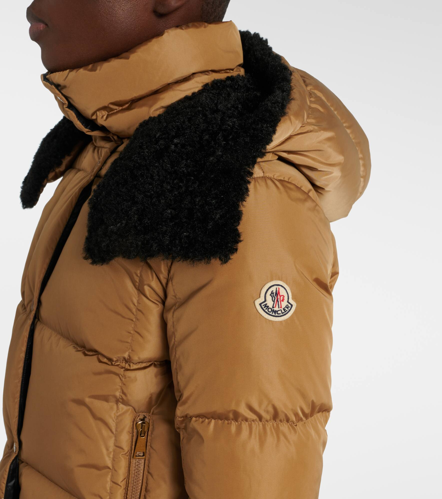 Castelnou teddy-trimmed down jacket - 4
