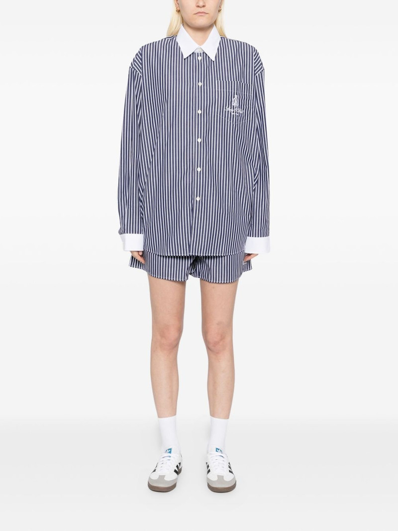 Sporty & Rich Vendome striped shorts outlook