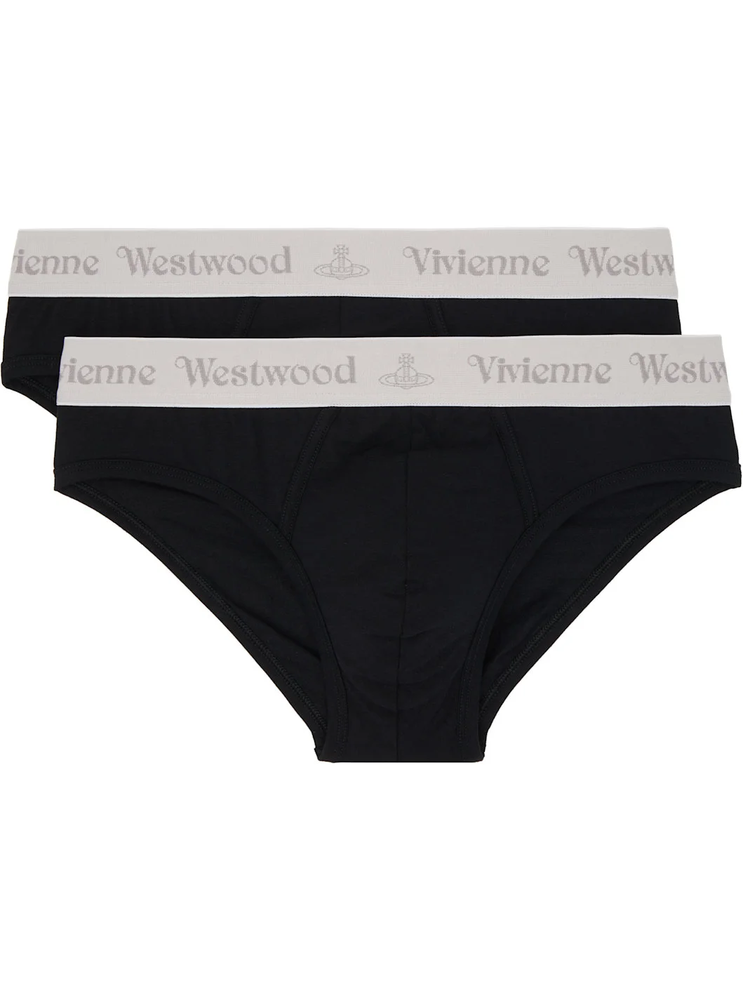 Two-Pack Black Slip Band Briefs - 1