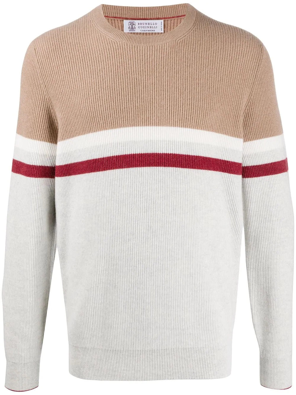 panelled cashmere jumper  - 1