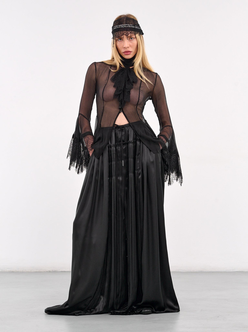 Ann Demeulemeester Pleated Maxi Skirt outlook
