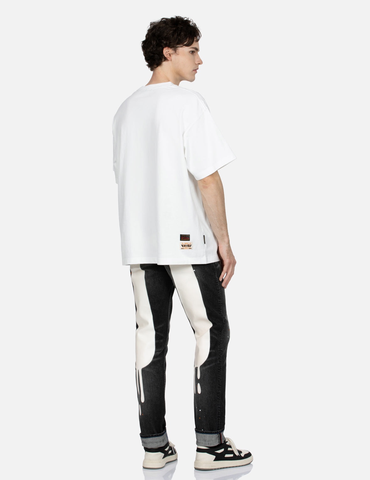 Graffiti Daicock Print Carrot Fit Jeans #2017 - 3