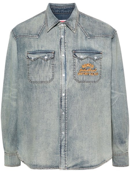 Denim shirt with embroidery - 1