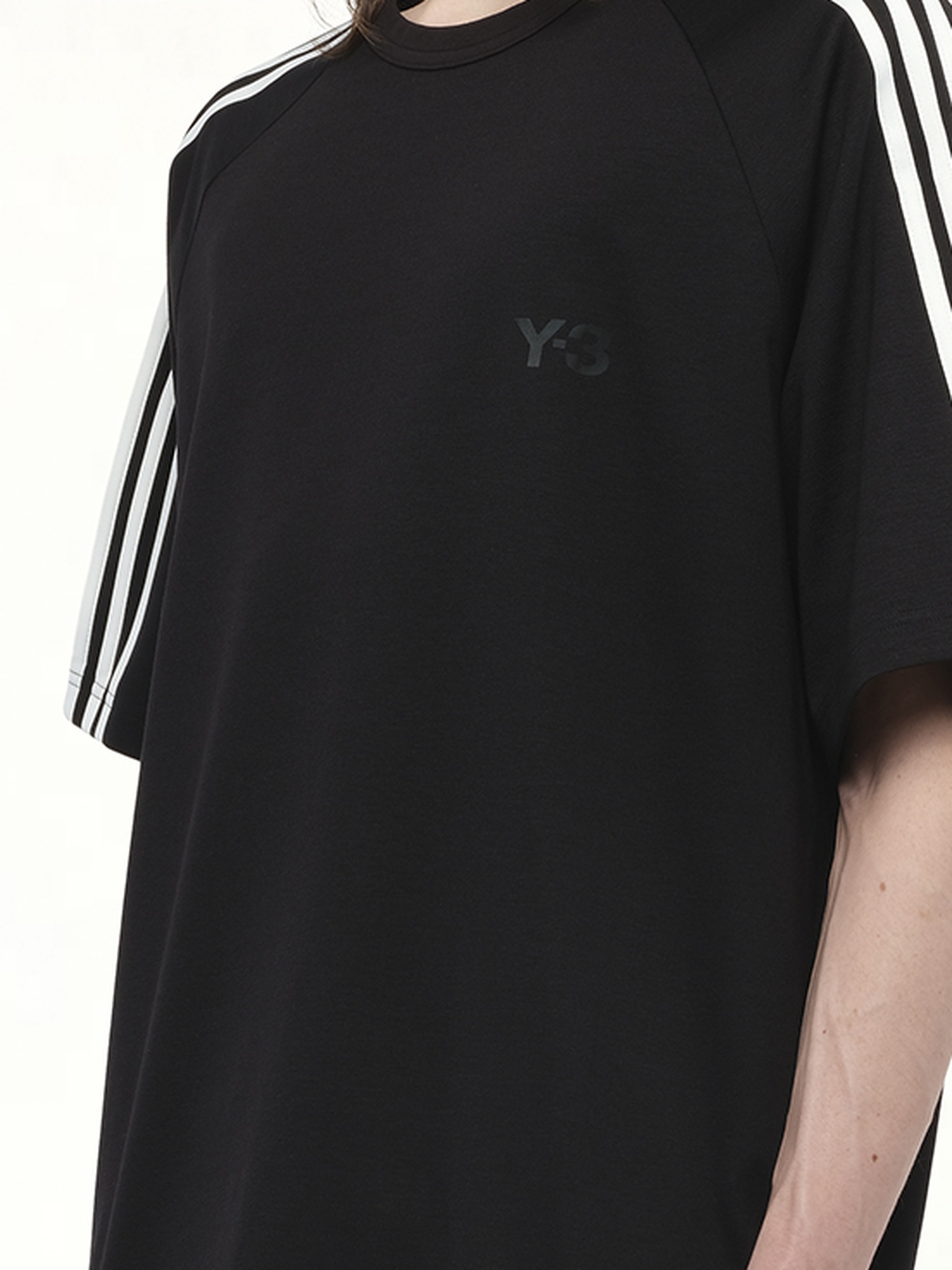 Short Sleeve T-Shirt 3-Stripes in Black - 3