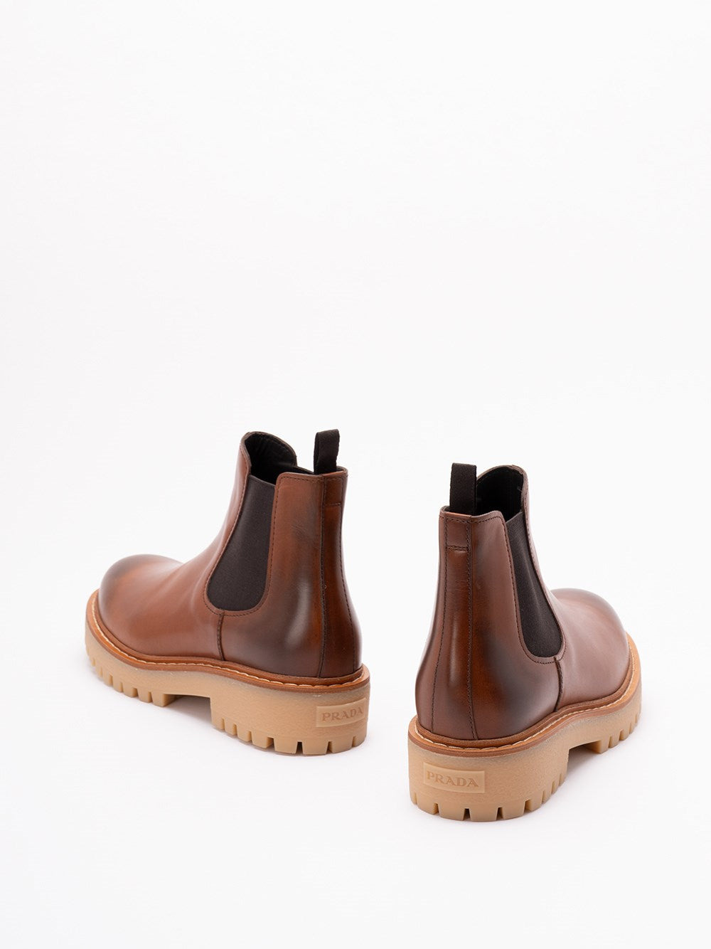 Prada Men Leather Ankle Boots - 3