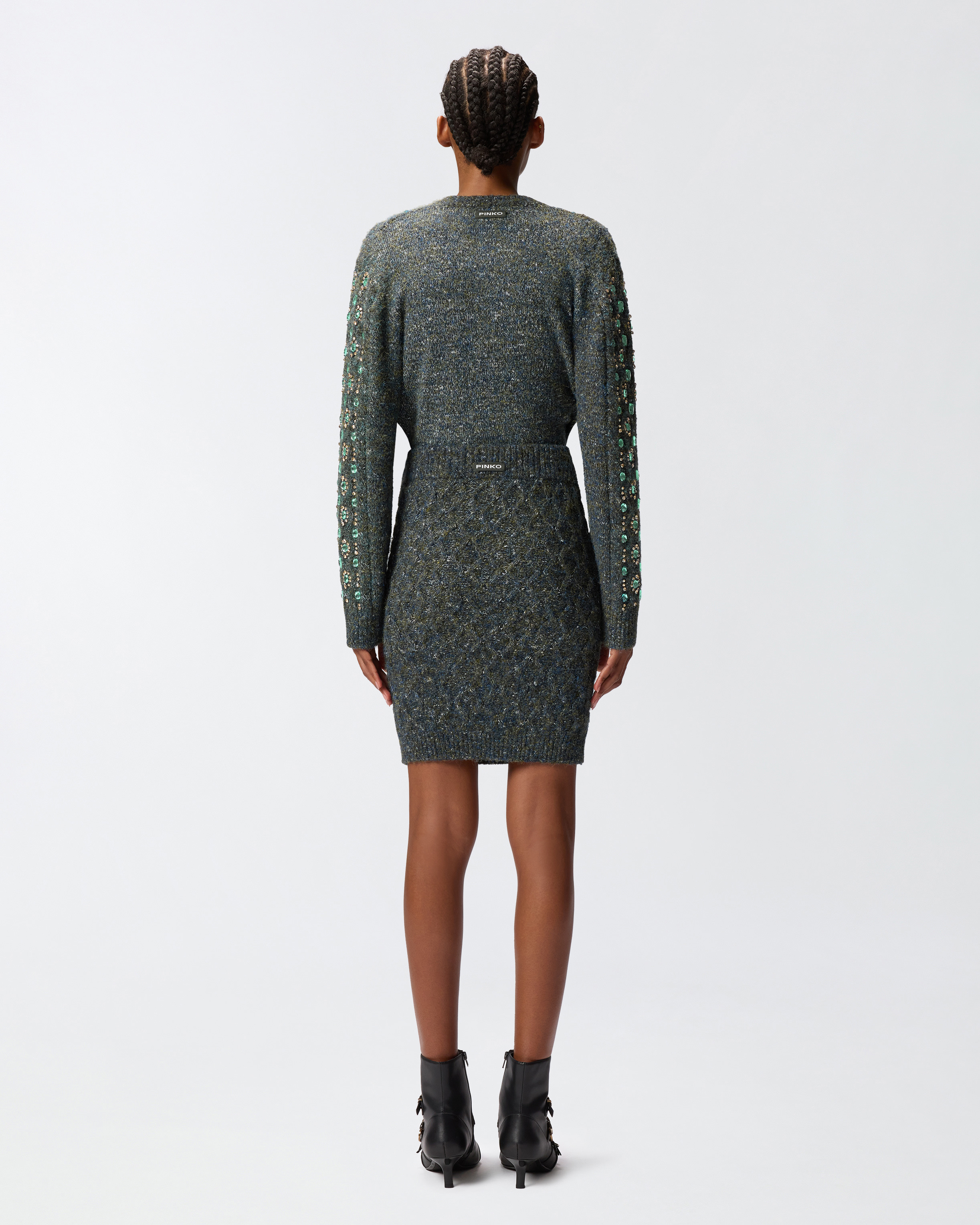 KNIT SKIRT WITH JEWEL EMBROIDERY - 4