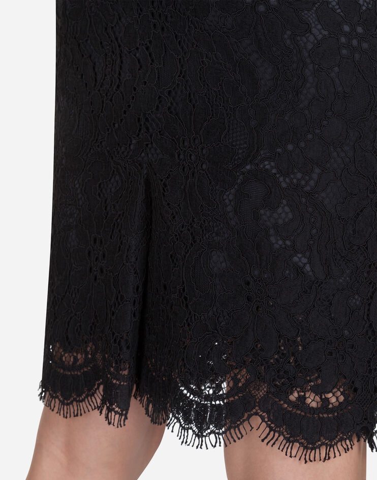 Lace pencil skirt - 4