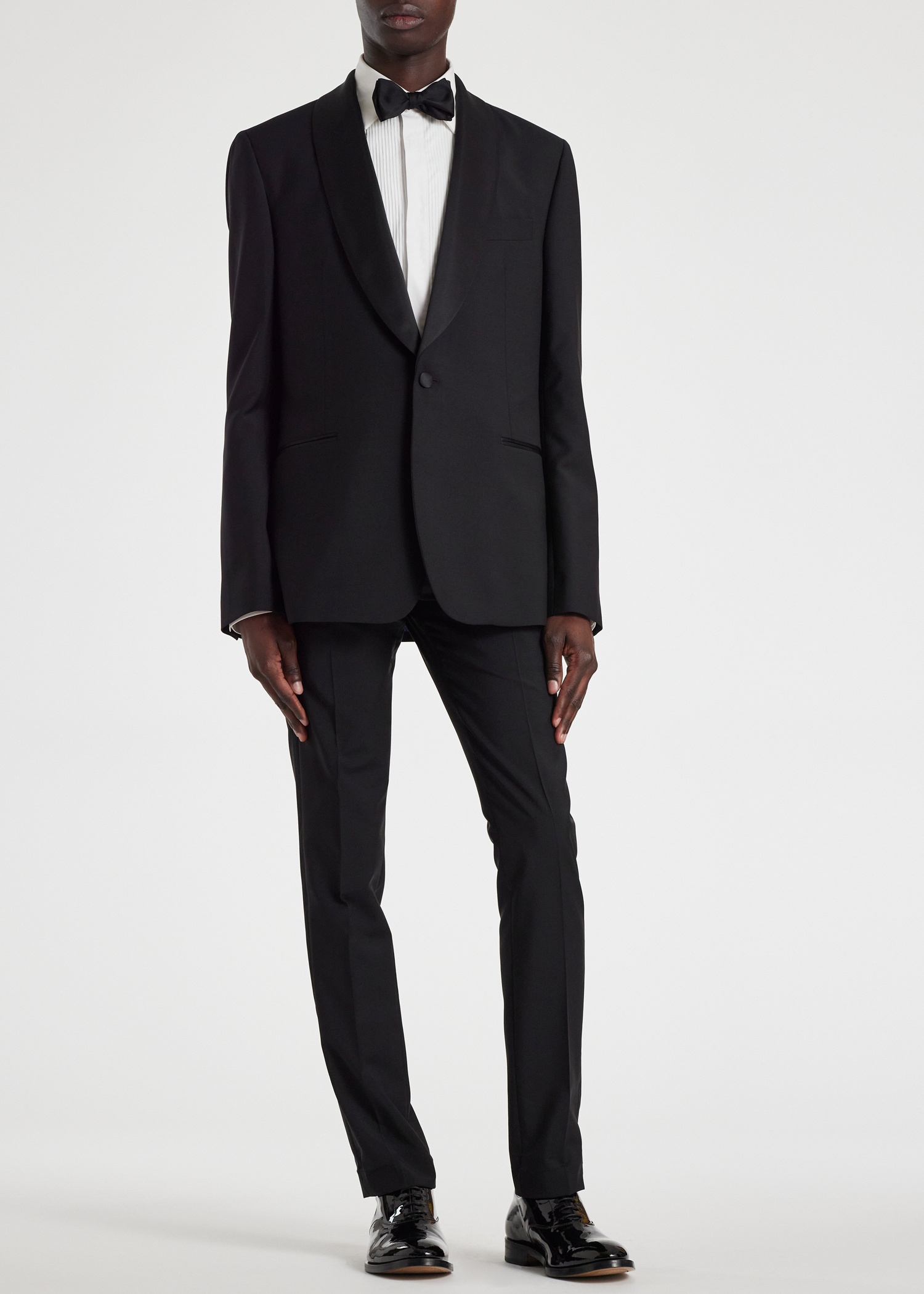 Black Wool-Mohair Evening Blazer - 6