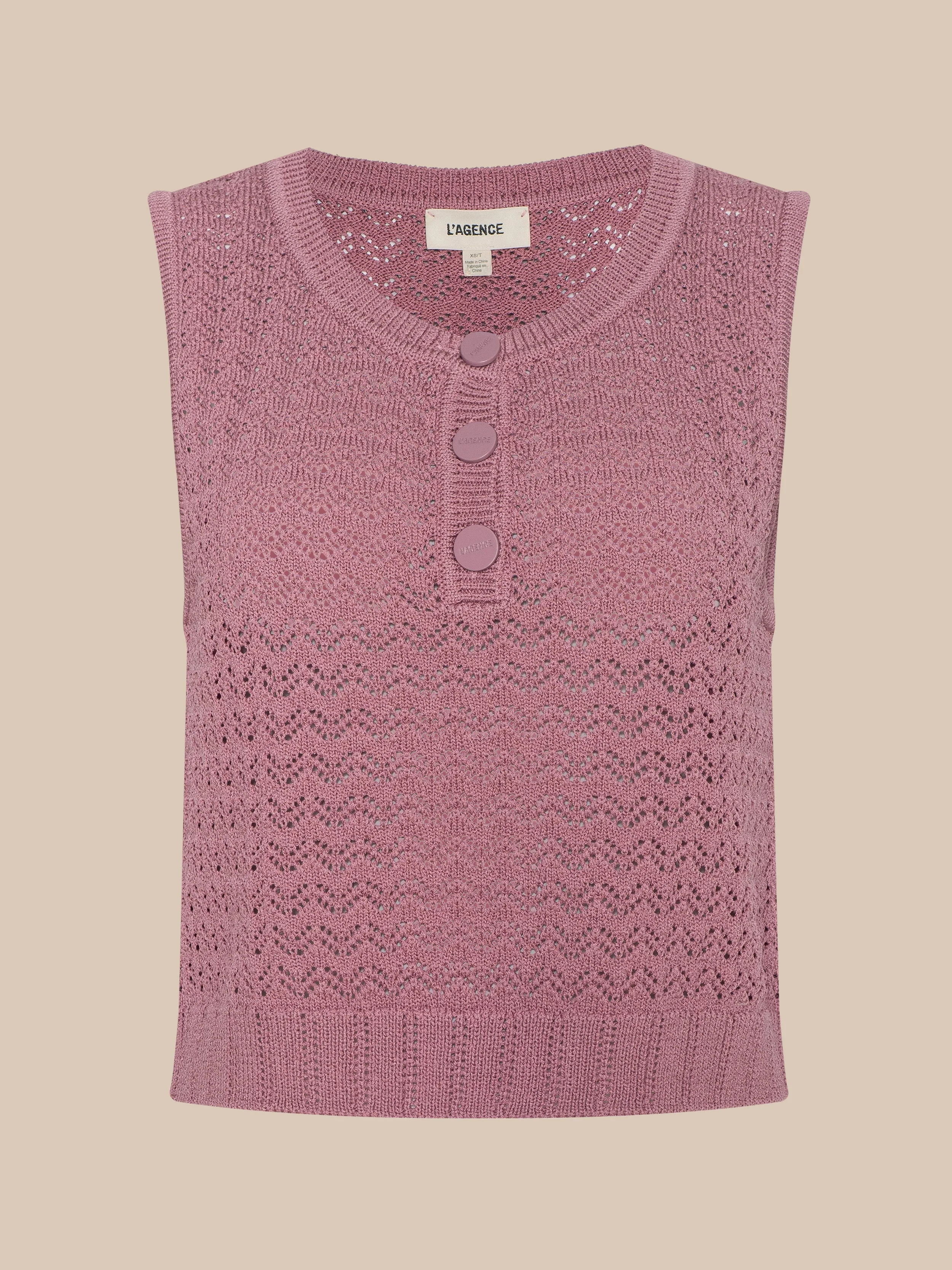 Carven Pointelle Knit Tank - 1