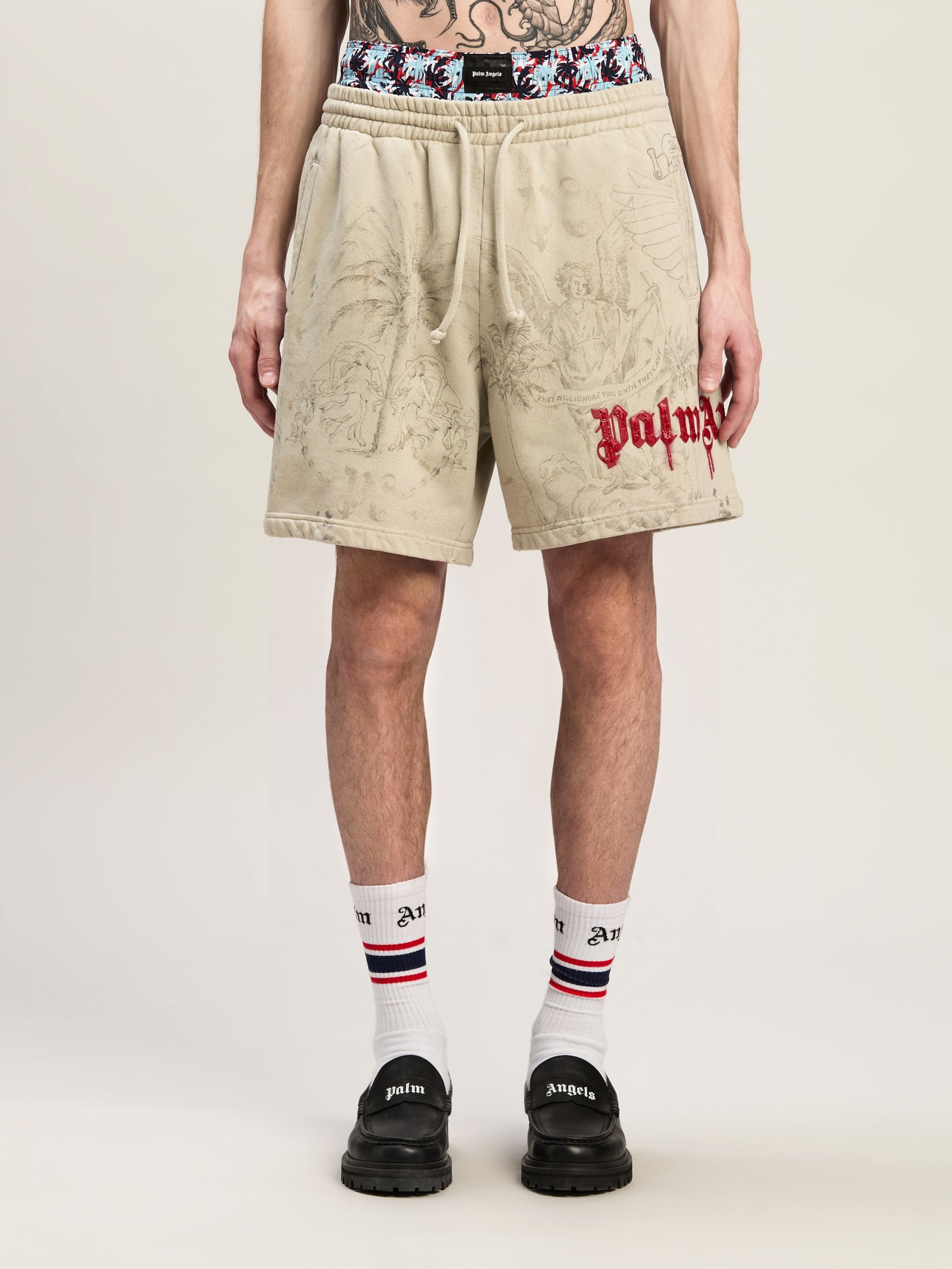 PENCIL ALL OVER SWEATSHORTS - 3