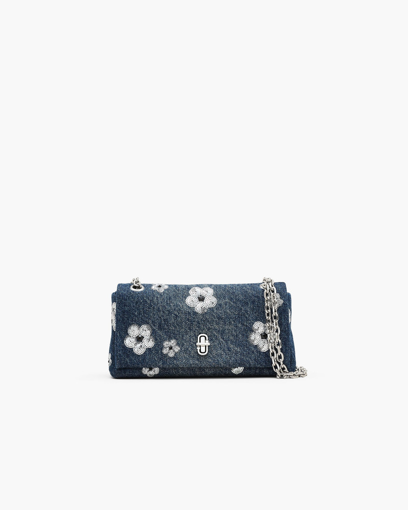 THE SEQUIN DAISY DENIM DUAL CHAIN MINI BAG 1