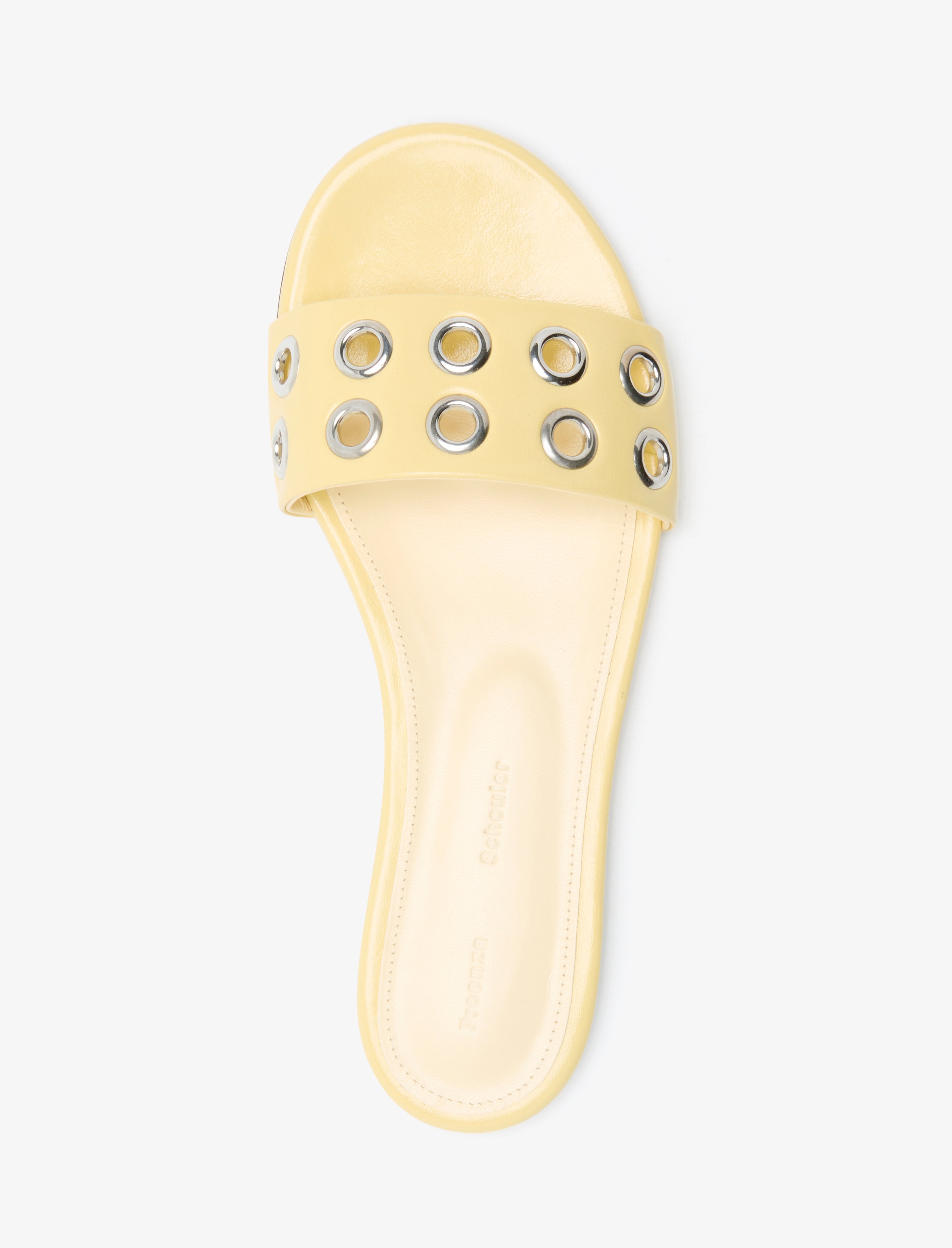 Grommet Slides in Slick Nappa - 4