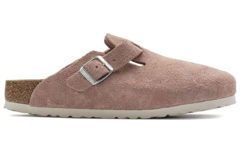 BIRKENSTOCK (WMNS) Birkenstock Boston Soft Footbed Suede Leather Narrow Fit 'Pink Clay' 1023263 outlook