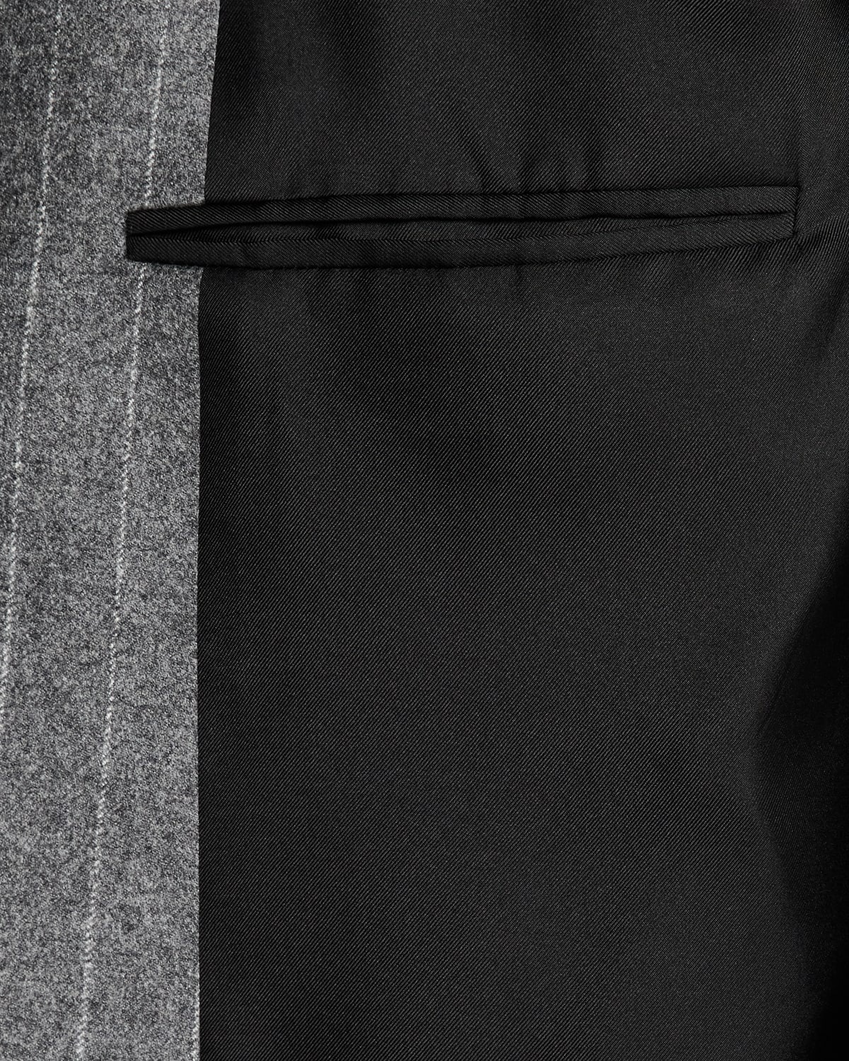 Men's 6-Button Pinstripe Sport Coat - 6