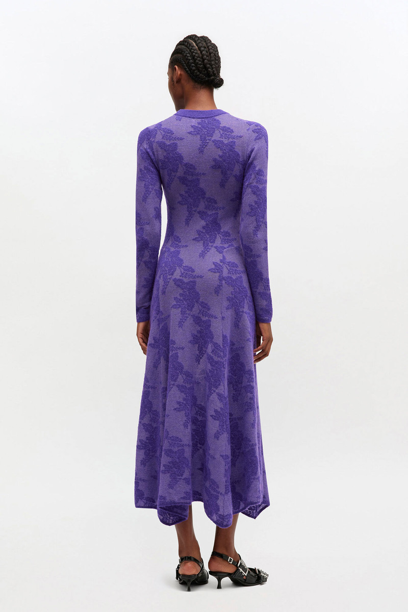 PURPLE SHEER FLOWER DRESS 3