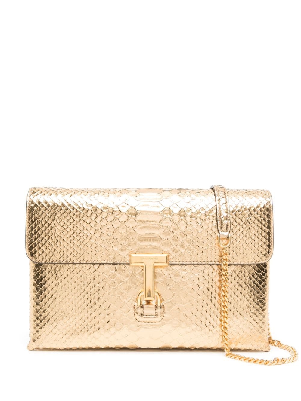 Monarch python-effect clutch bag - 1