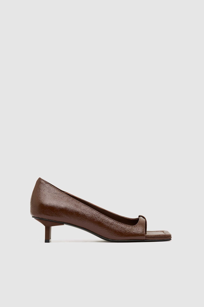 90s Square Toe Heel - Patent Liqueur 1