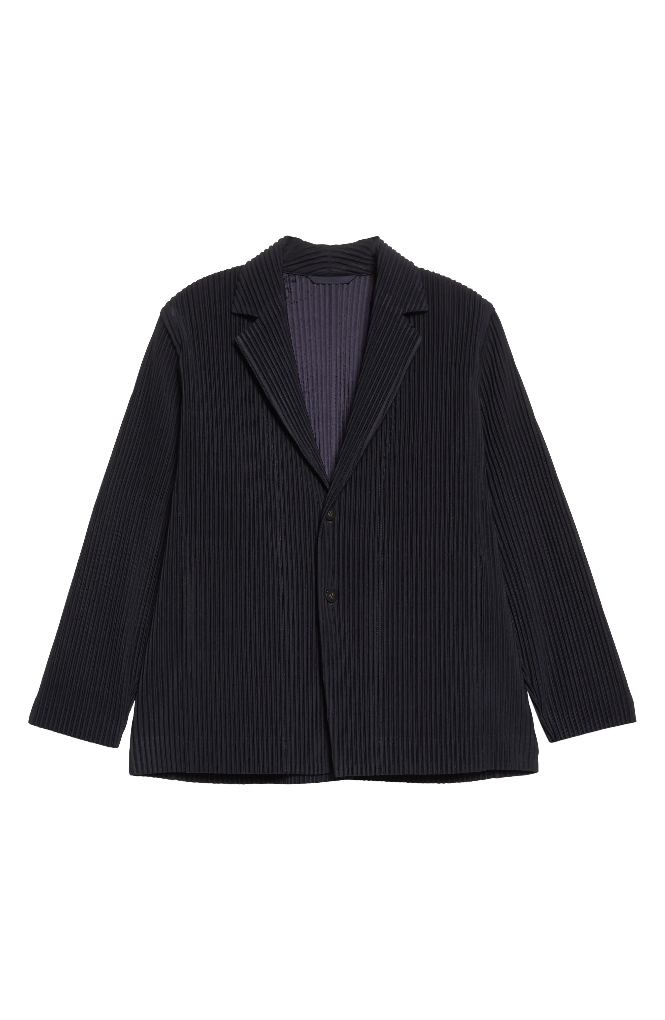 Pleated Single Breasted Blazer - 6