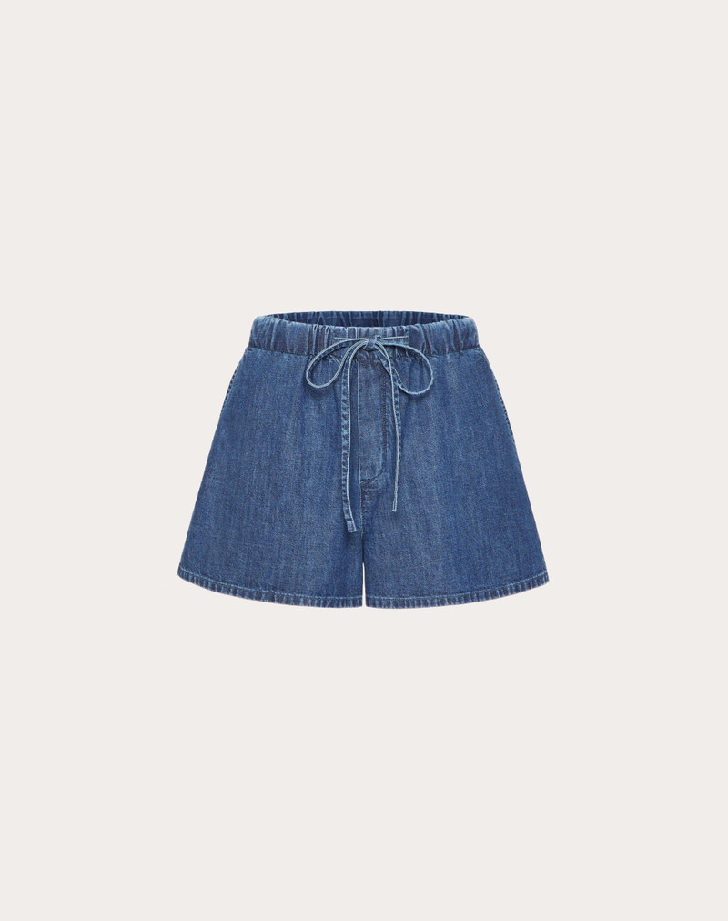 DENIM CHAMBRAY SHORTS - 1