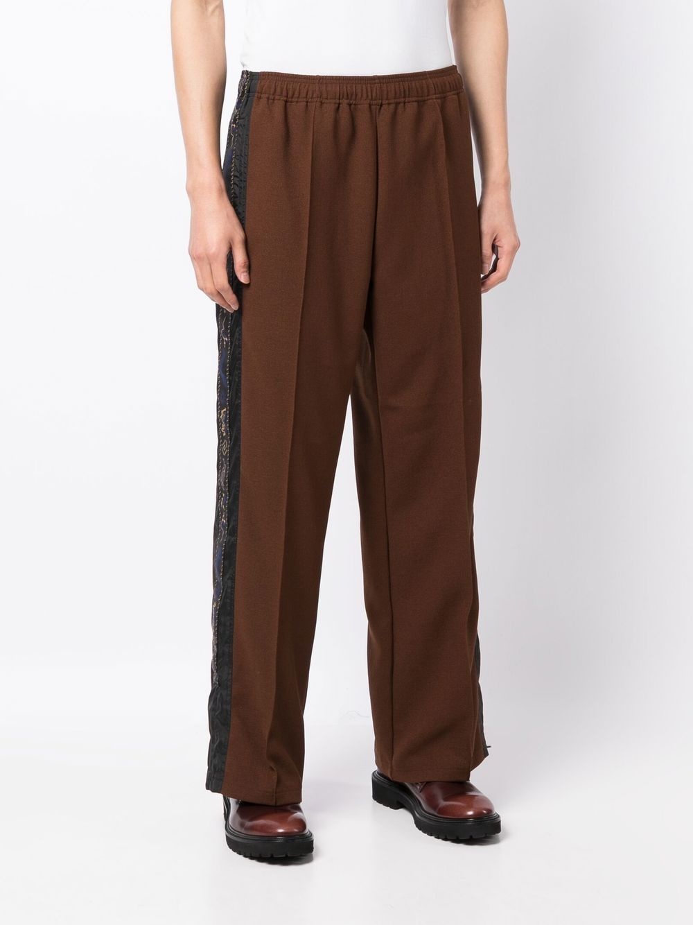SIDE-STRIPE STRAIGHT-LEG TROUSERS - 3