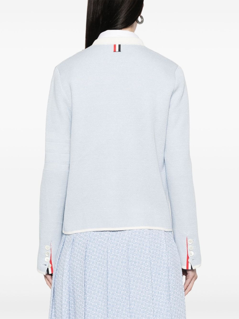 honeycomb-knit jacket - 4
