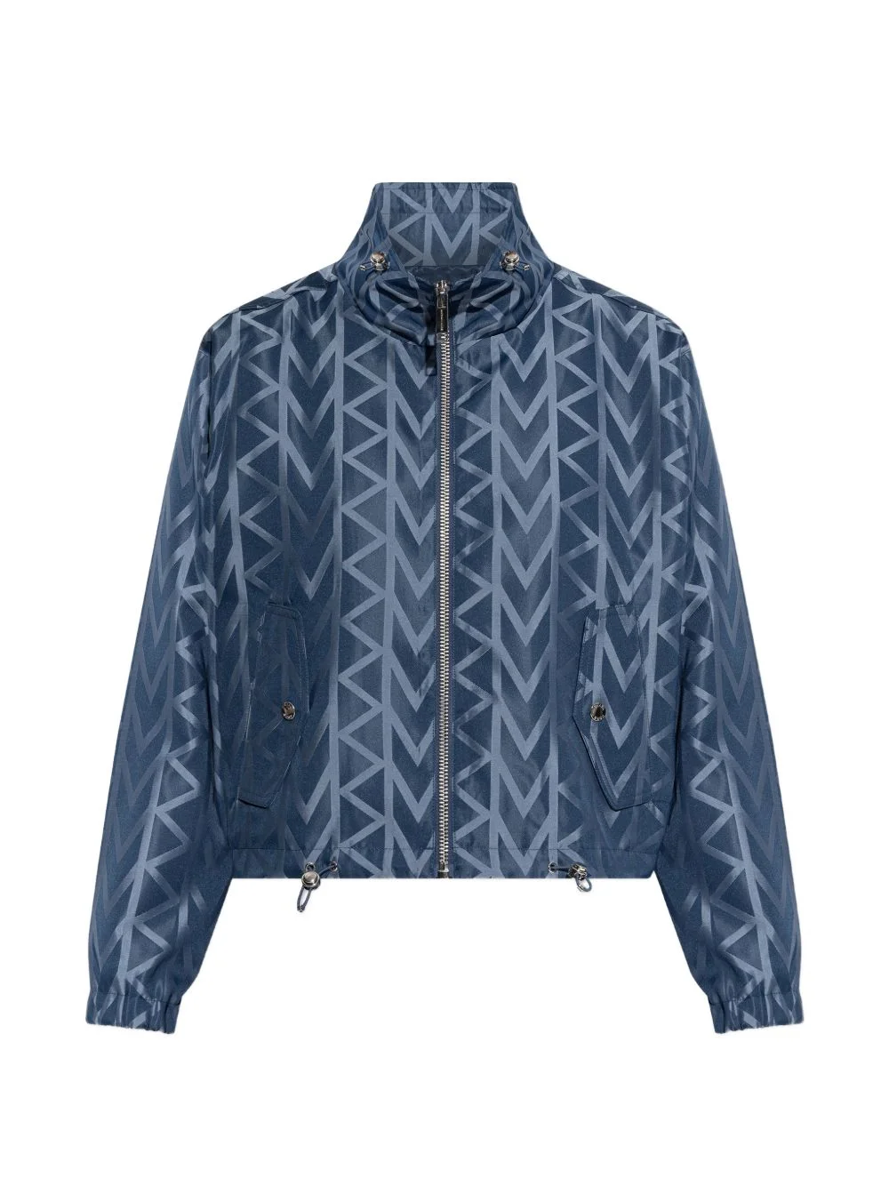 geometric-pattern zip jacket - 1