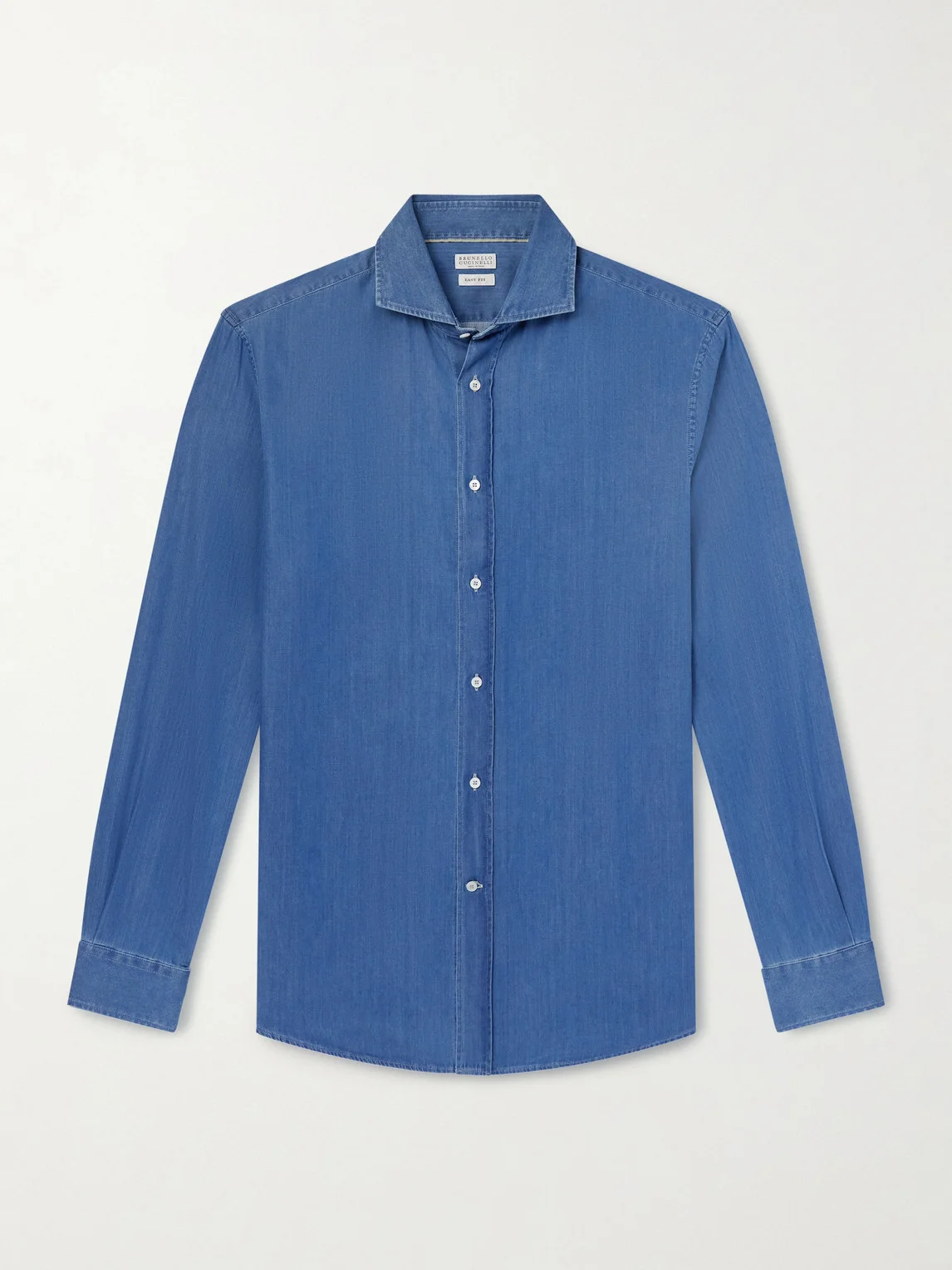 Cutaway-Collar Linen Shirt - 1