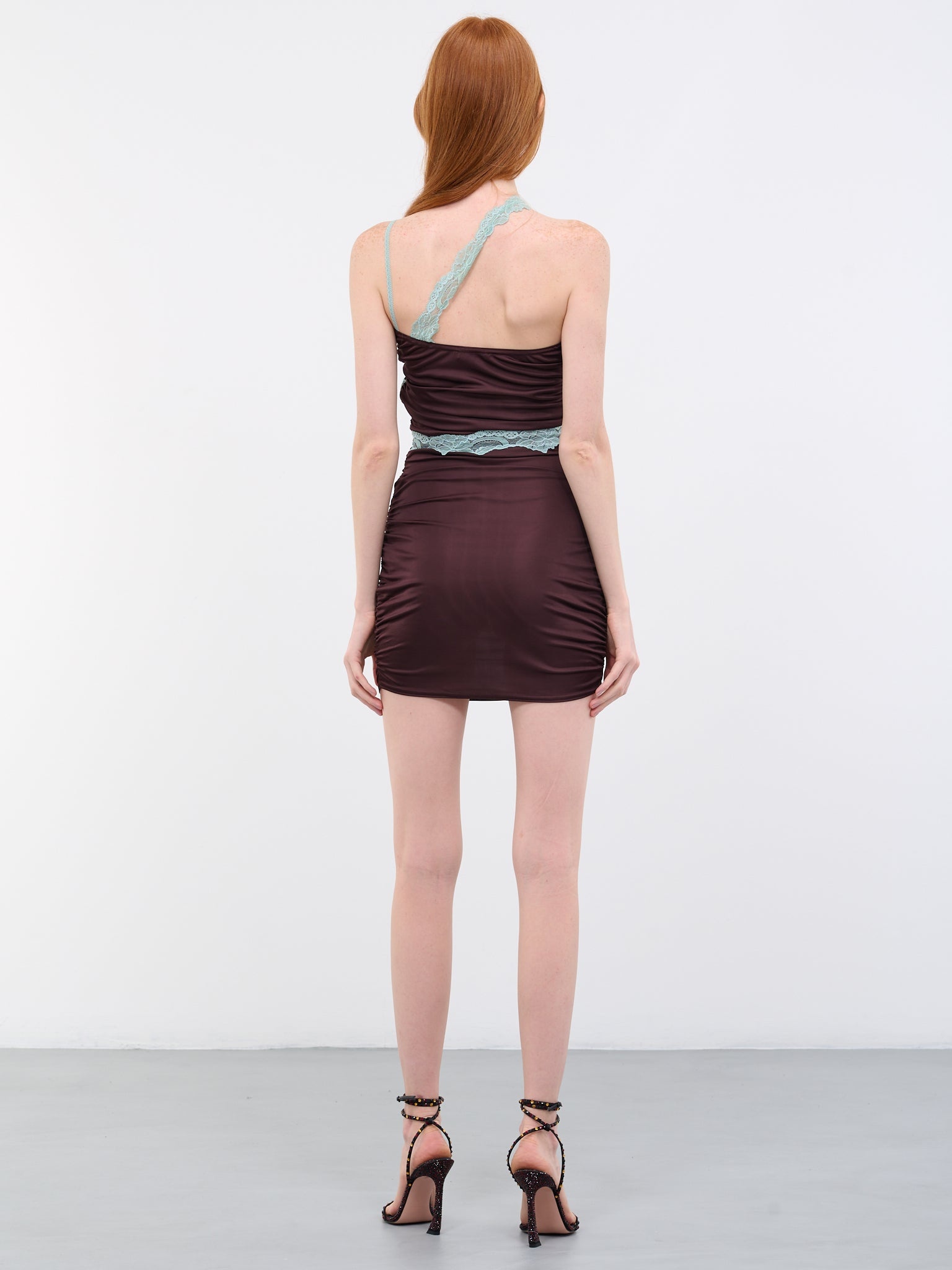 Bustier Lace Mini Dress - 3