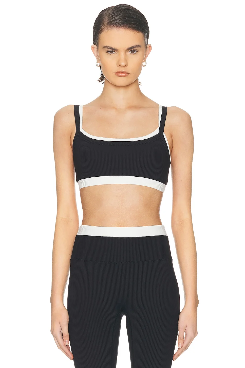 Ribbed Layered Bralette - 1