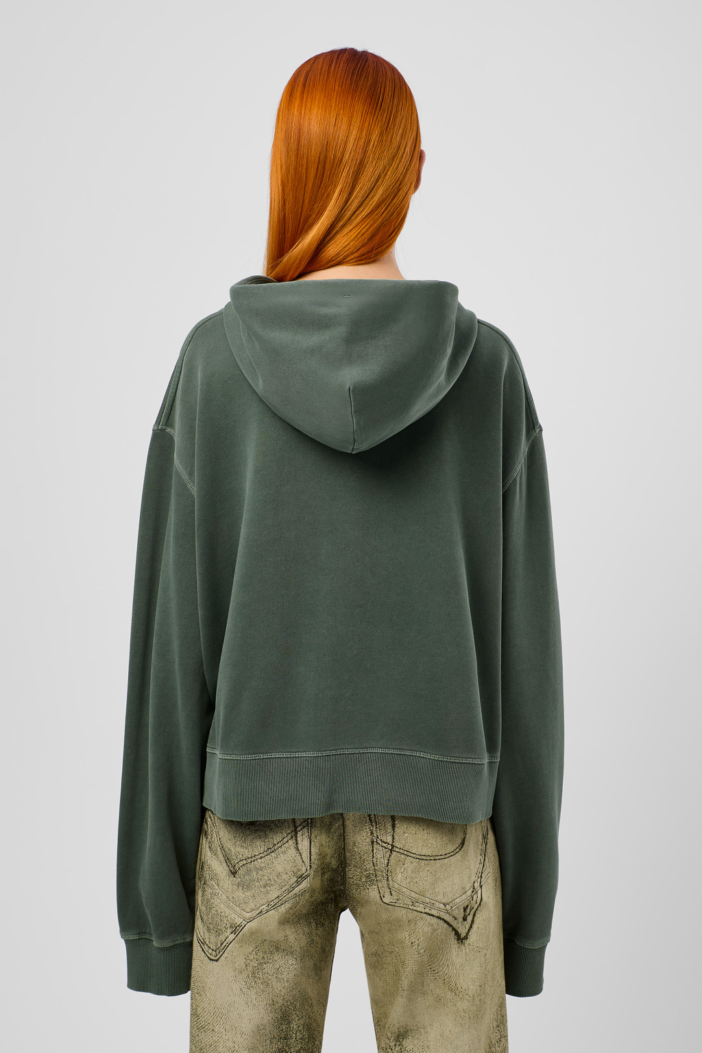Green Cotton Hoodie - 3