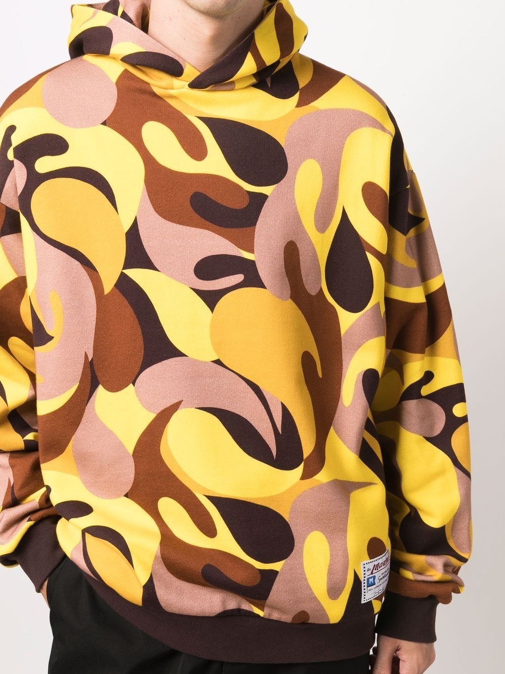 abstract camouflage-print hoodie - 5