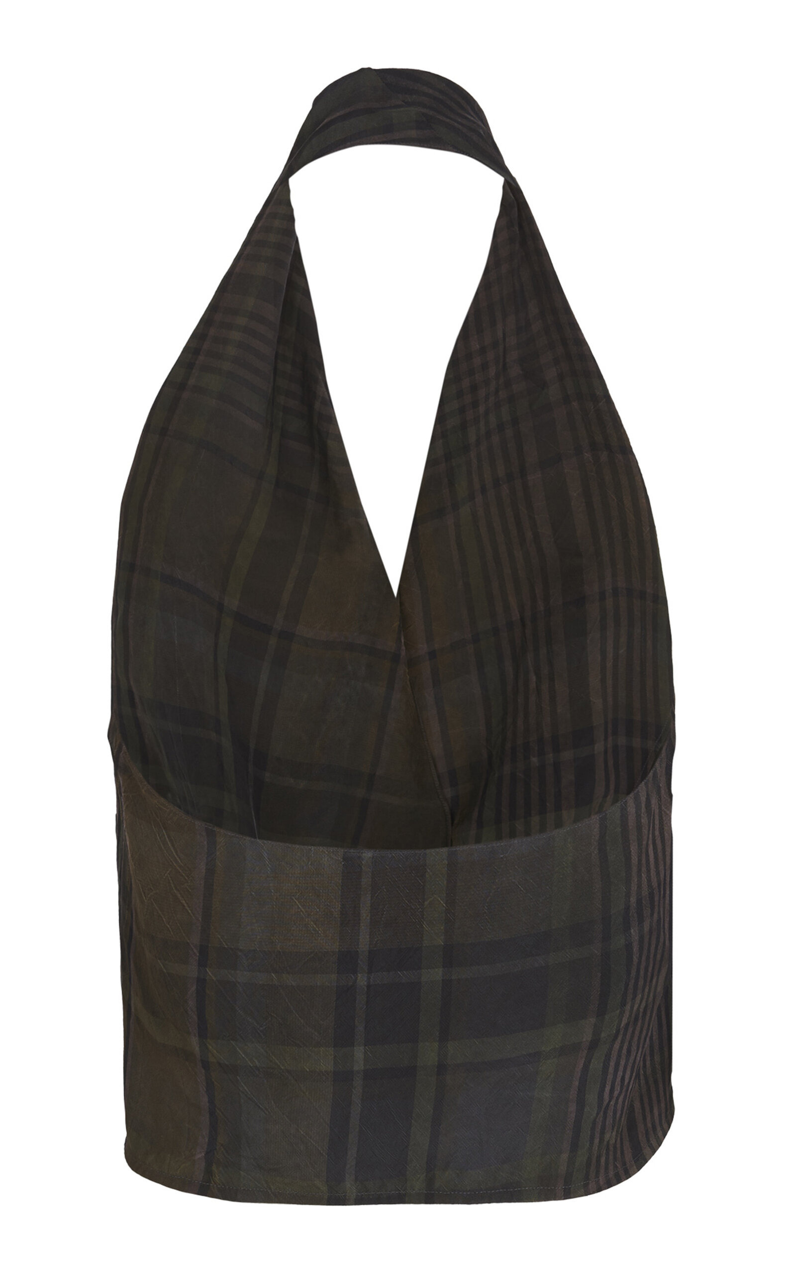 Agate Plaid Halter Top plaid - 5