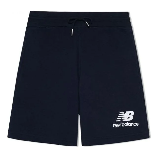 New Balance Essentials Stacked Logo Shorts 'Navy' AMS03558-ECL - 1