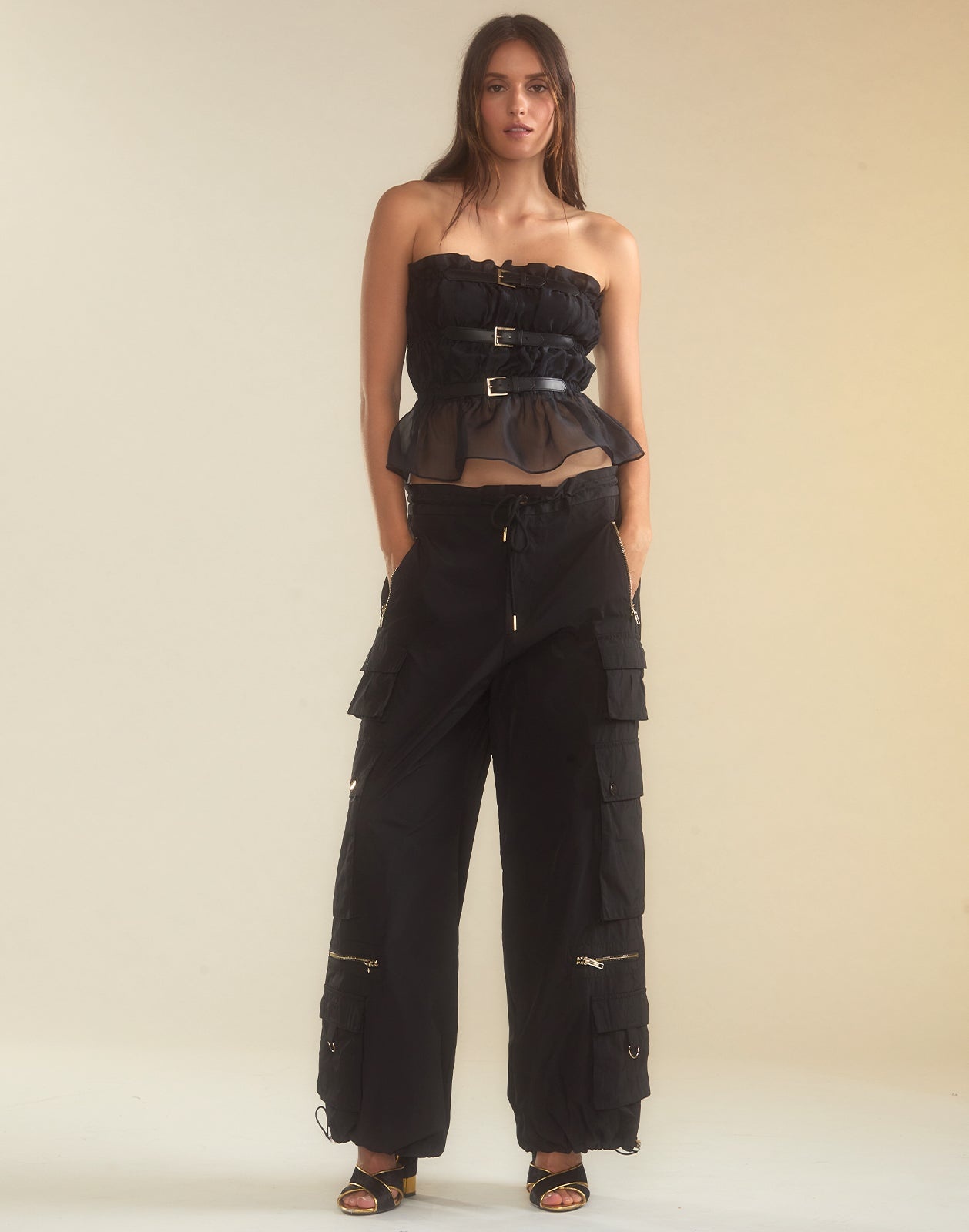Buckle Up Silk Organza Top - 7