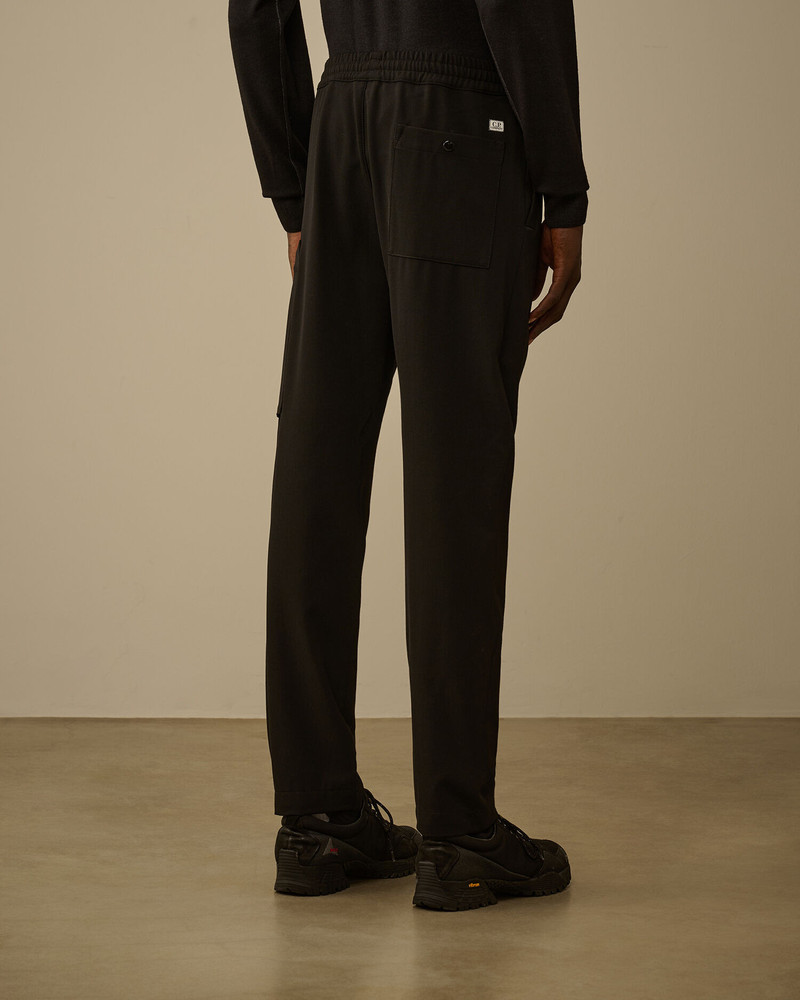 Wool Gabardine Regular Cargo Pants 4