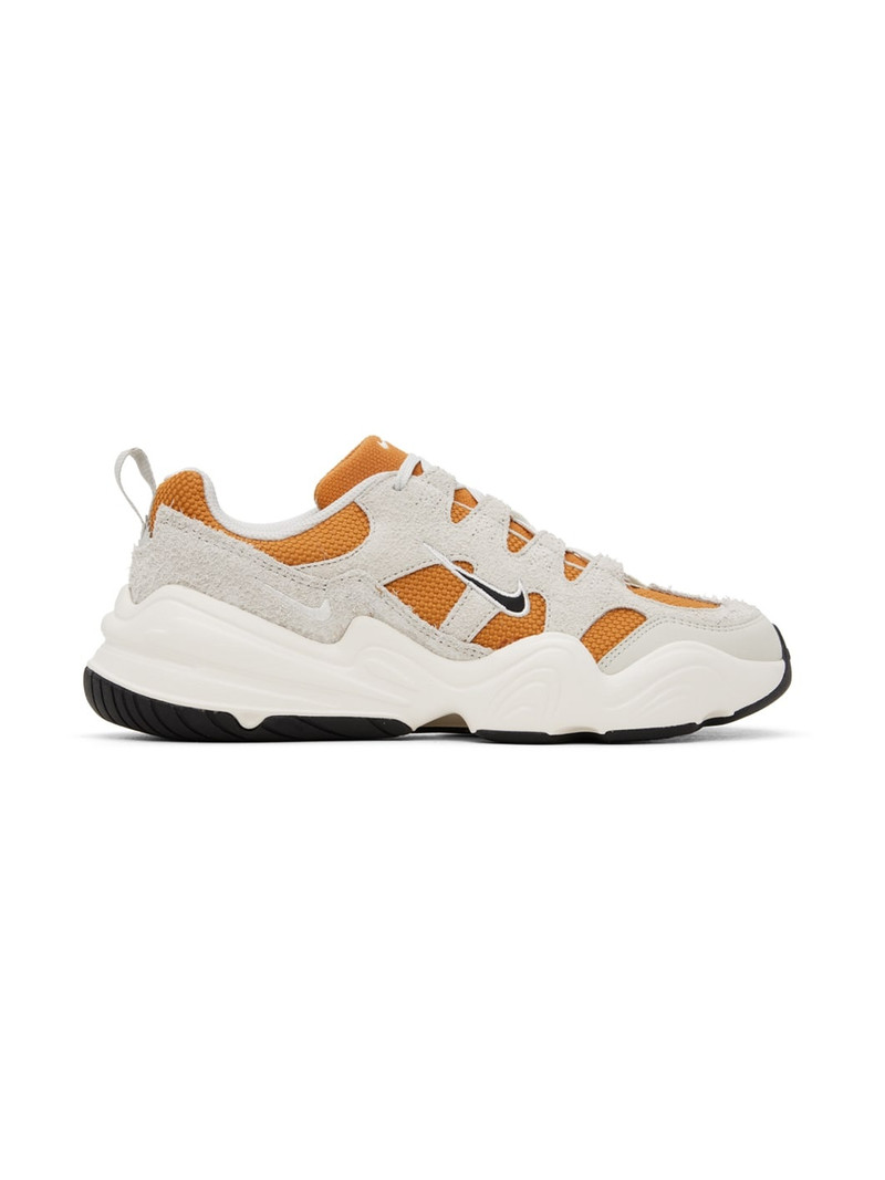 Gray & Orange Tech Hera Sneakers - 1