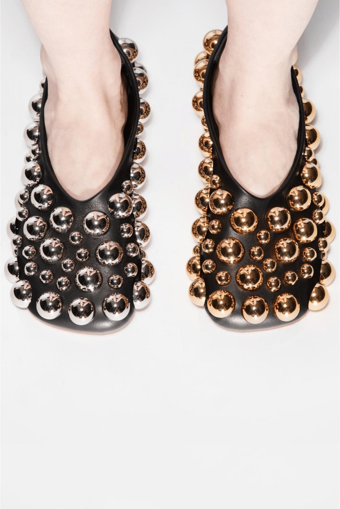 DORA EVENING EMBELLISHED FLAT BLACK SILVER GOLD - 7