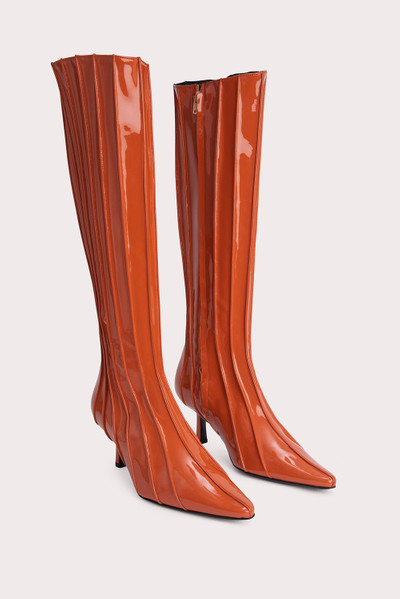 BY FAR Faye Burnt Orange Patent Leather outlook