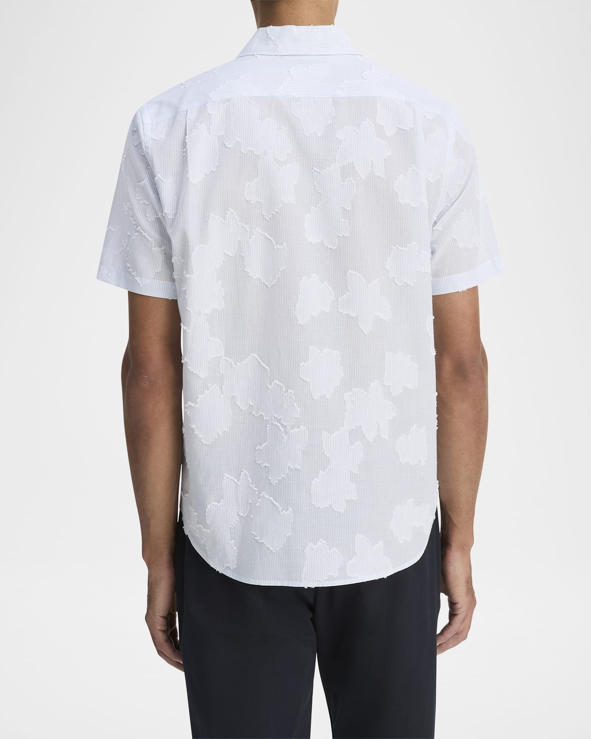 Men's Fil Coupe Floral Stripe Short-Sleeve Shirt - 3