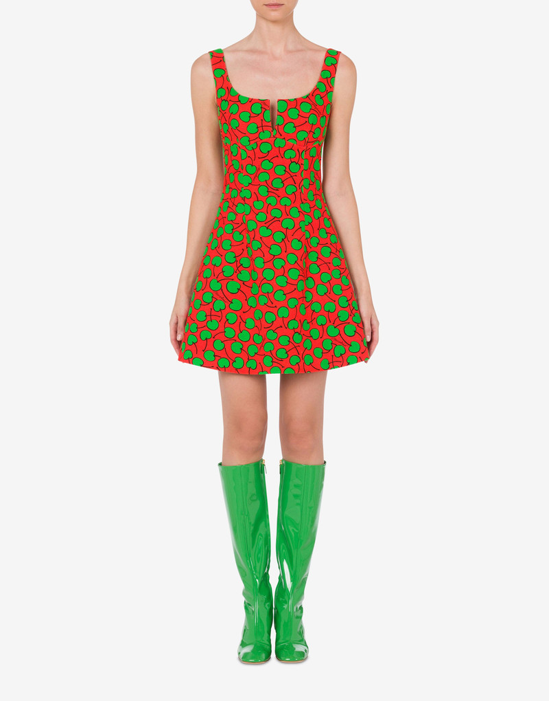 Moschino ALL-OVER CHERRY PIQUÉ DRESS outlook