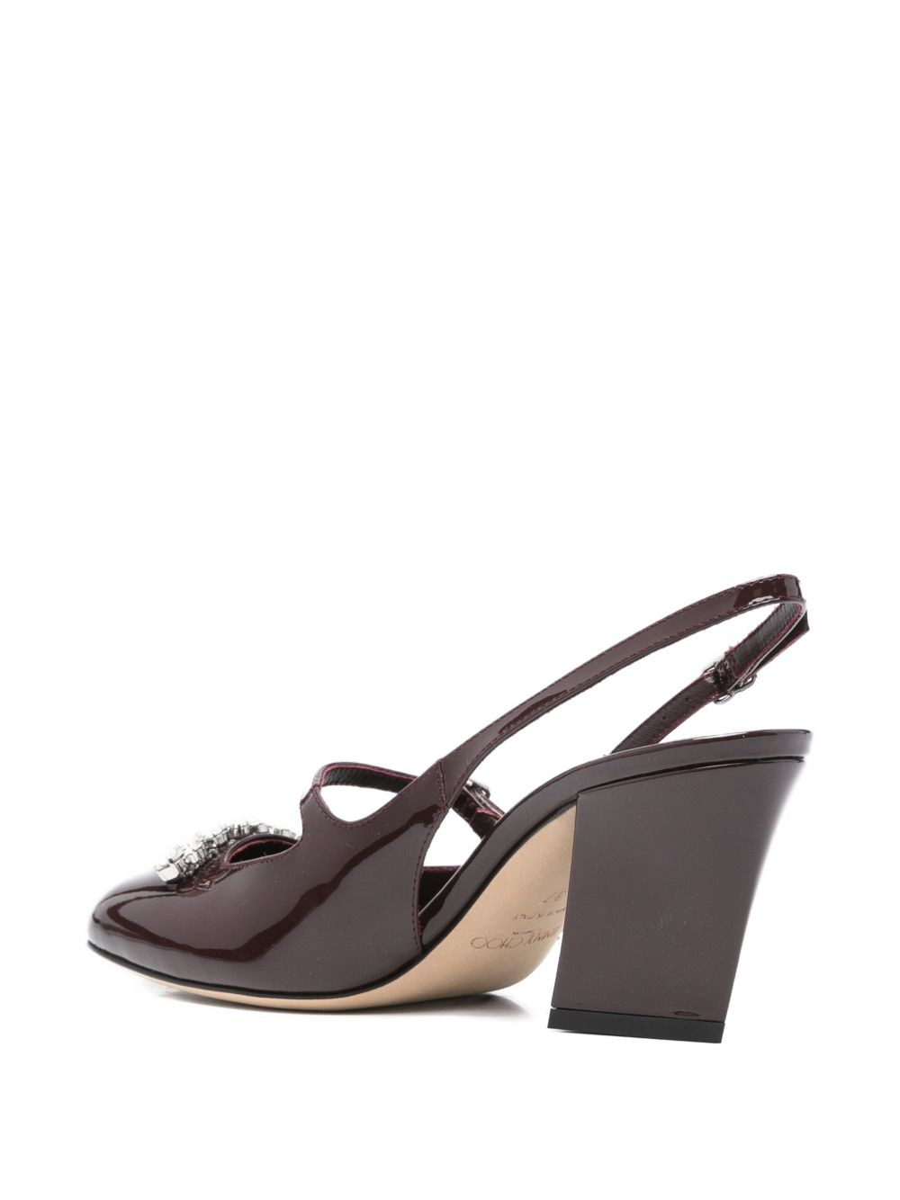 70mm Belinda crystal-embellished slingback pumps - 3